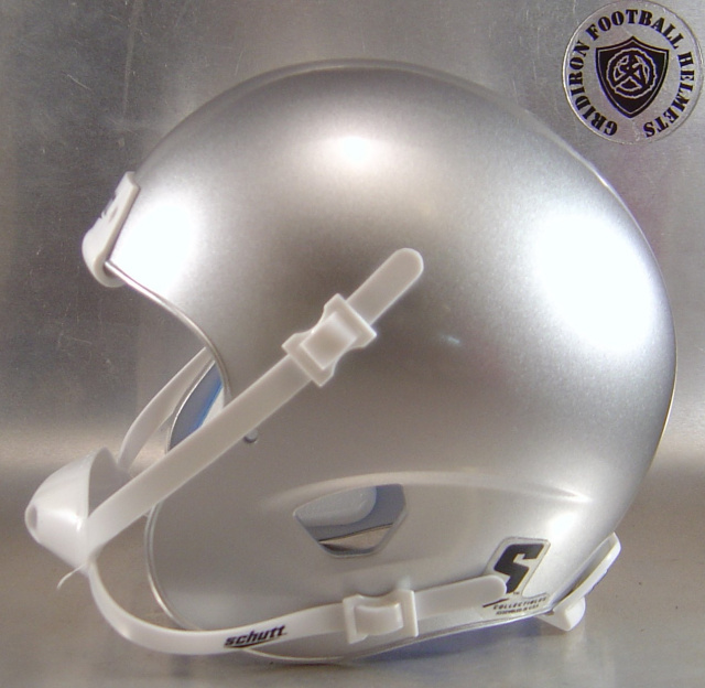 Metallic Silver Schutt XP Mini Football Helmet Shell